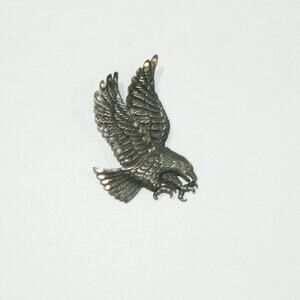 EJC Pewter Eagle Brooch Pin Vintage